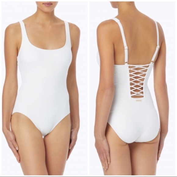 michael kors white bathing suit